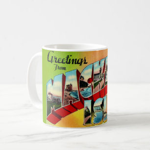 Mug Carte postale de salutations de l'île Mackinac