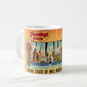 Mug Carte postale de voeux vintage Oklahoma