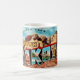 Mug Carte postale du Mont Rushmore, Dakota du Sud 