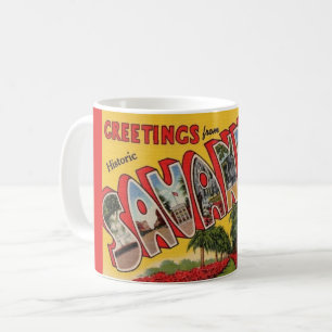 Mug Carte Postale Savannah Géorgie