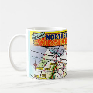 Mug Carte postale vintage de Virginie