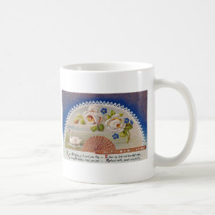 Mug Carte postale vintage Swan Blue