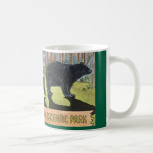 Mug Carte postale vintage Yellowstone Park Bears