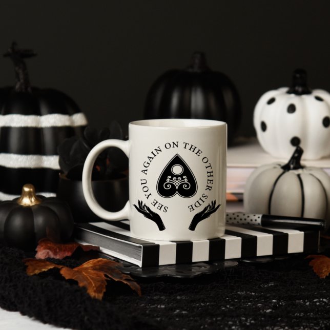 Mug Carte Spirit L'Autre Côté Noir & Blanc (Créateur téléchargé)