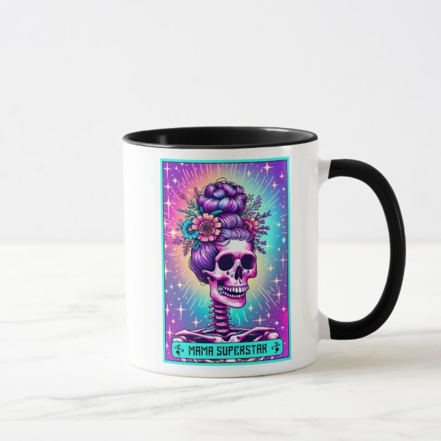 Mug Carte Tarot amusante/Fête des Mères/Maman Supersta (Droite)