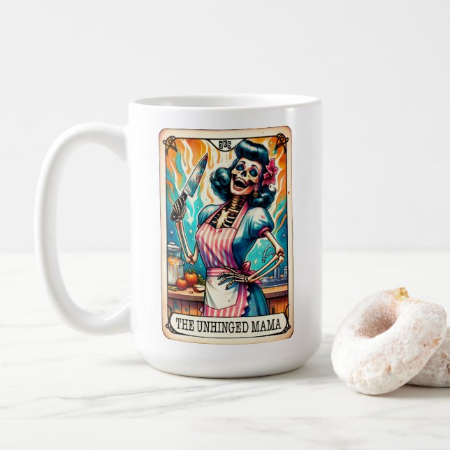 Mug Carte Tarot de maman détachée (Avec donut)