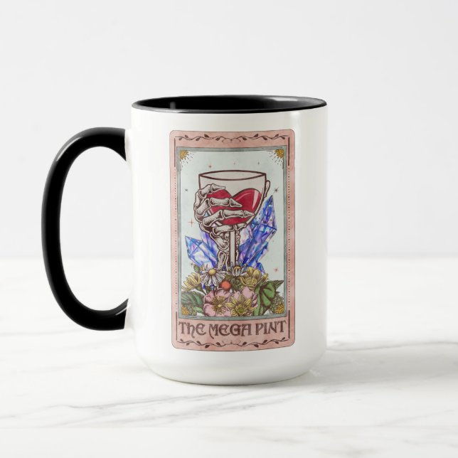 Mug Carte Tarot Mega Pint Funny Skeleton (Gauche)