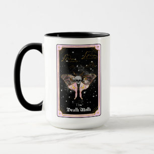 Mug Carte Tarot Moth Moon Rose Celestie
