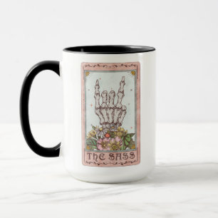 Mug Carte Tarot Sass Funny Tarot Sassy Skeleton