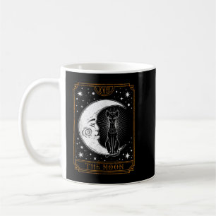 Mug Carte Tarot vintage Crescent Moon Stars égyptien B