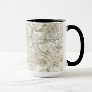 Mug Carte topographique de la Rome antique, Italie