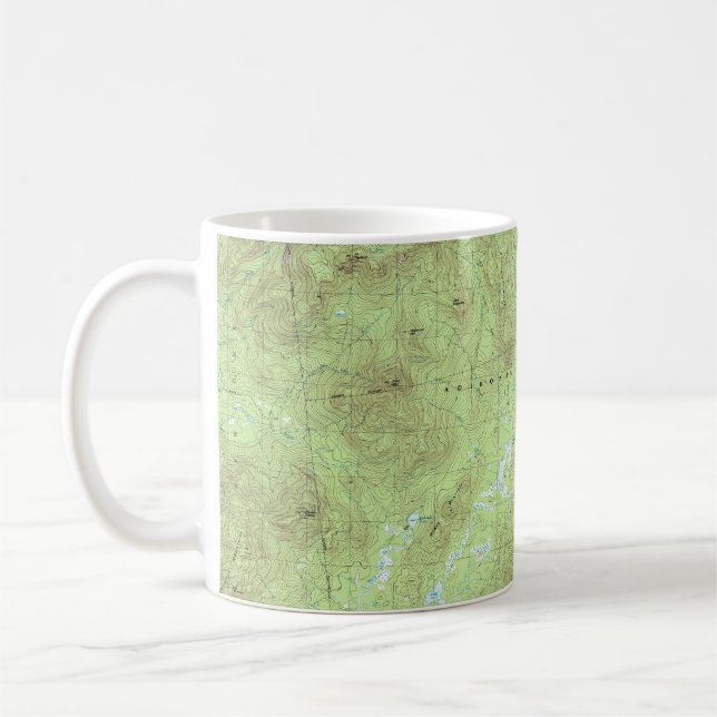 Mug Carte topographique du Mont Marcy - Adirondack Par (Gauche)