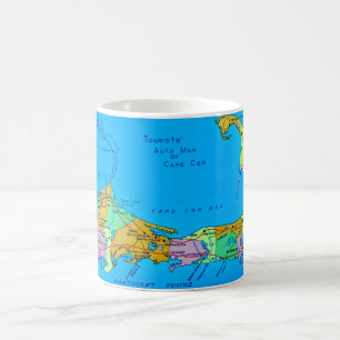 Mug Carte touristique Old Cape Cod