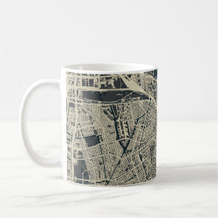 Mug Carte vintage Amsterdam : Rétro minimaliste