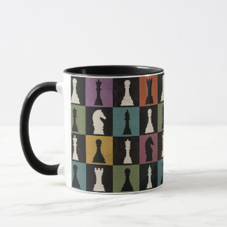 Mug Carte vintage couleur échecs