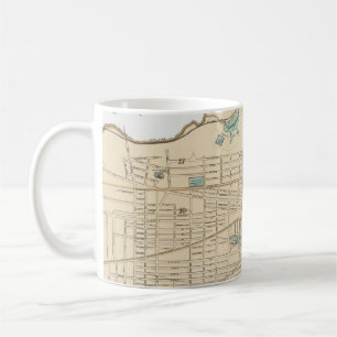 Mug Carte vintage d'Albany NY (1895)