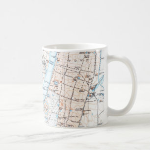 Mug Carte vintage de Calcutta Inde (1914)