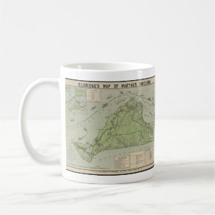 Mug Carte vintage de Marthas Vineyard (1913)