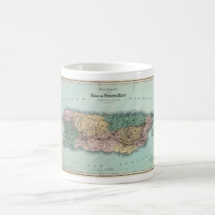 Mug Carte vintage de Porto Rico