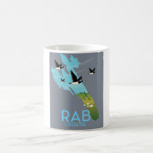 Mug Carte vintage de Rab Coratia
