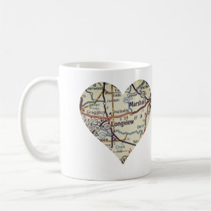Mug Carte Vintage Longview TX