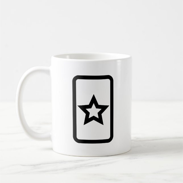 Mug Carte Zener | Hollow 5 Pointed Star (Gauche)