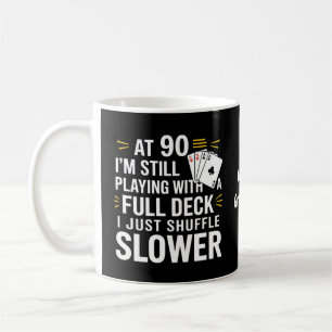 Mug Cartes cadeaux drôles pour 90e anniversaire - Jeu