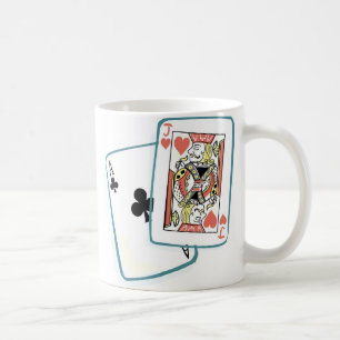 Mug Cartes de poker Ace et Jack