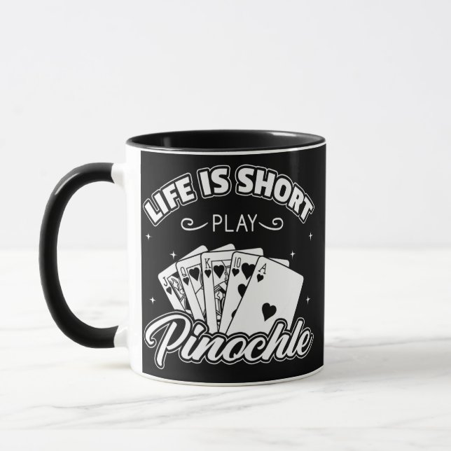 Mug Cartes de règles de jeu Pinochle Points de pont do (Gauche)