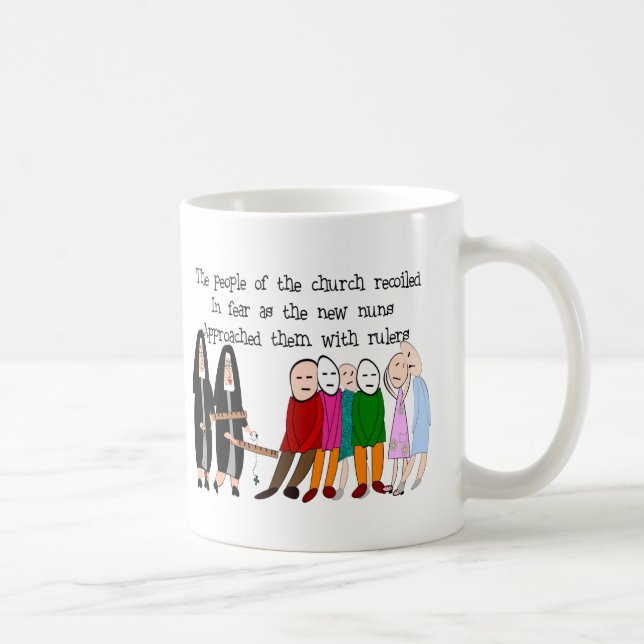 Mug Cartes et cadeaux drôles de nonnes (Droite)