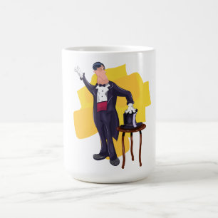 Mug Cartographie Magicien effectuant un tour de magie 