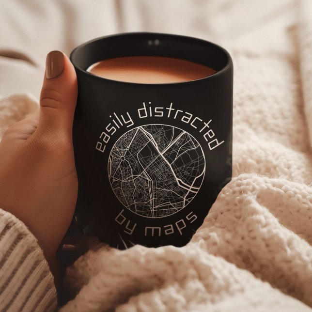 Mug Cartographie vintage | Mise en correspondance | Gé (Créateur téléchargé)