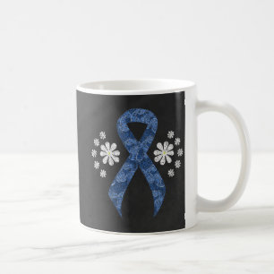 Mug Carton bleu Paisley ruban