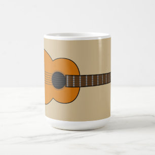 Mug Carton simple de guitare acoustique