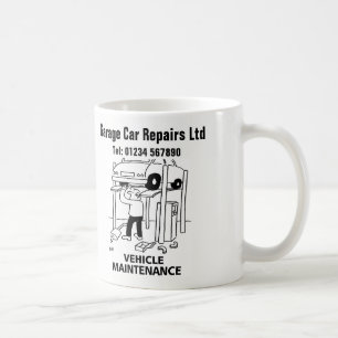 Mug Cartoon Entretien de Véhicule