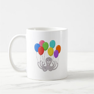 Mug Cartoon Octopus Ballons colorés Enfants