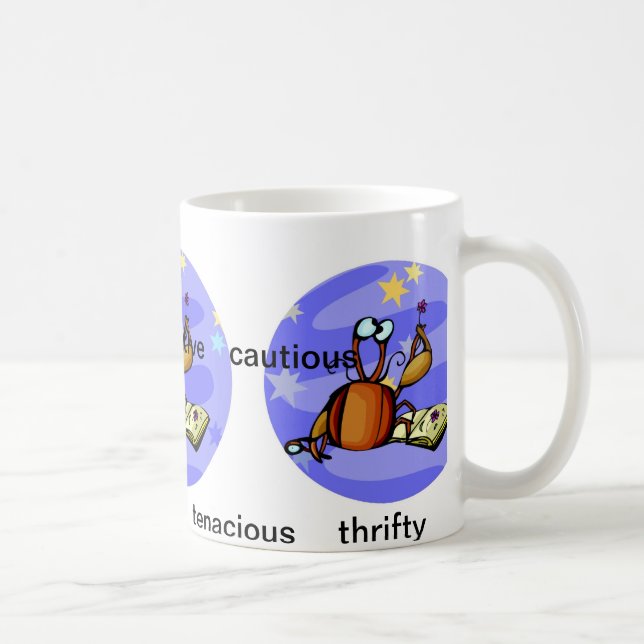 Mug Cartoon personnalisable Cancer Caractéristiques du (Droite)