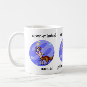 Mug Cartoon personnalisé Sagittarius Centaur Traits Co