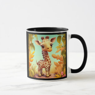 Mug Cartoon Tropical Cute Baby Giraffe