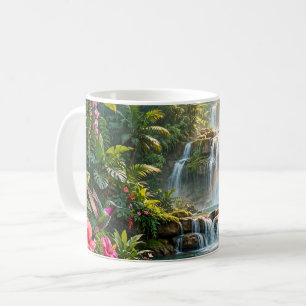 Mug Cascades Arc-en-ciel Colibris Cachette Tropicale