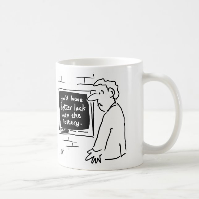 Mug Cashpoint Machine dit "Essayez la loterie" (Droite)