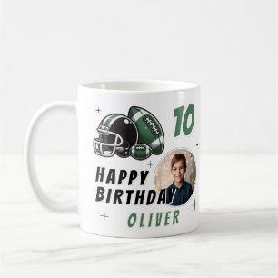 Mug Casque de balle de football Caricature Photo Anniv