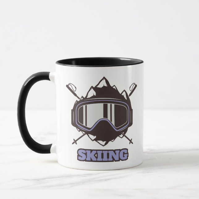 Mug Casque de ski cool  (Gauche)