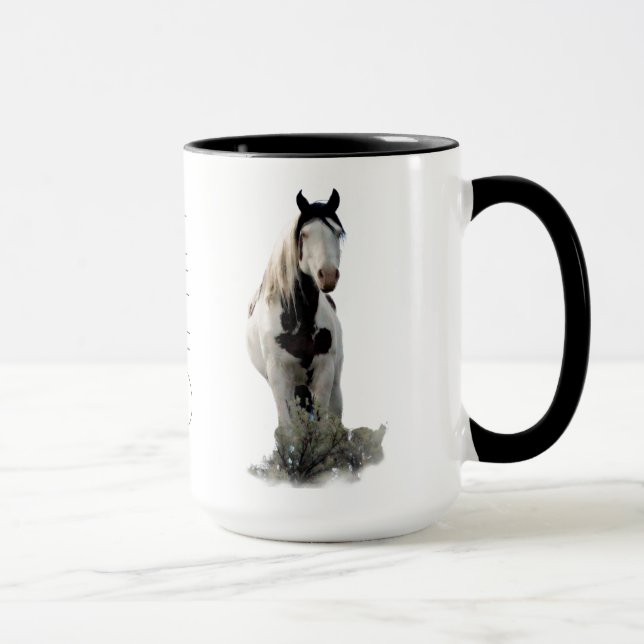 Mug CASQUETTE de médecine LEGEND Mustang Stallion "Sha (Droite)