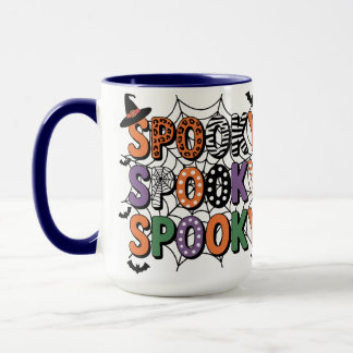 Mug Casquette de sorcière à lettres éffrayantes et cha