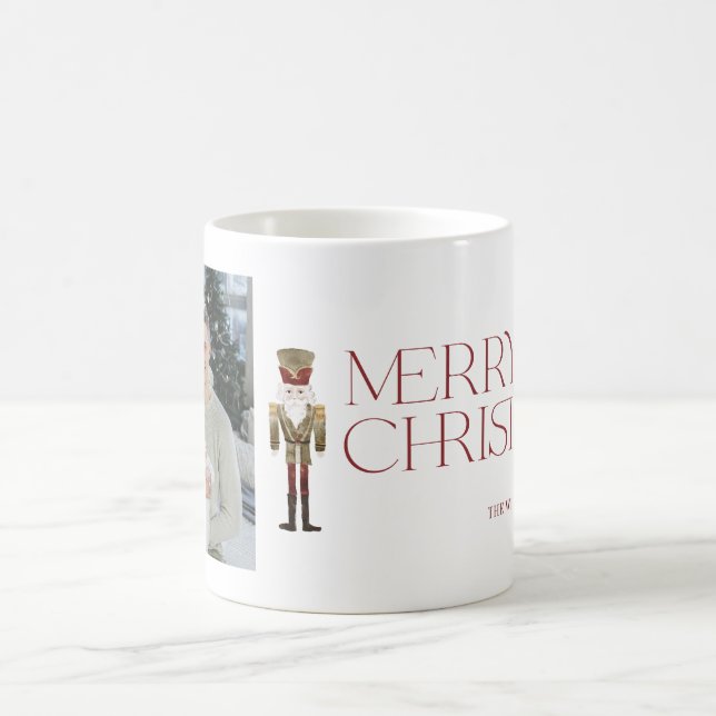 Mug Casse-noix moderne Joyeux Noël Typographie (Centre)