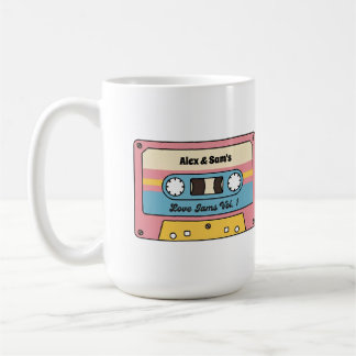 Mug Cassette personnalisé de chansons d'amour – Nom pe