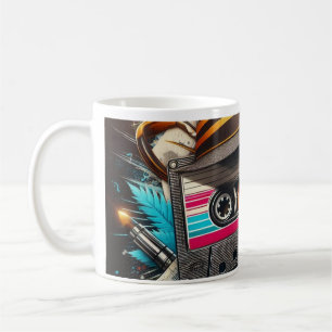 Mug Cassette Retro - Conception de musique Vintage