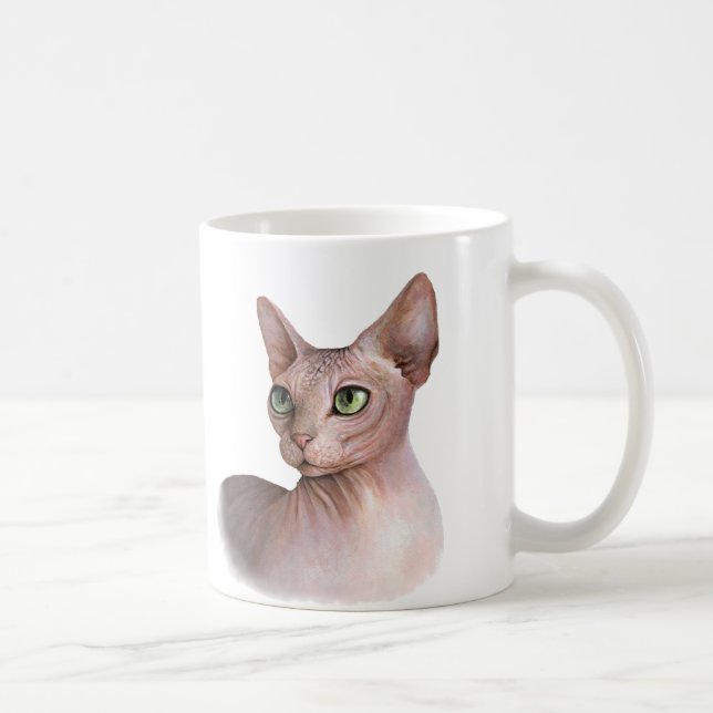 Mug Cat 578 Sphynx white background (Droite)