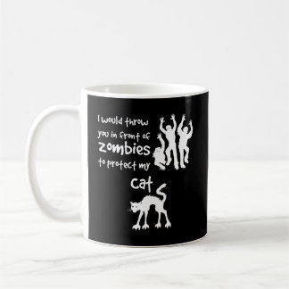 Mug Cat contre Zombies Drôle Amoureux de les chats d'h